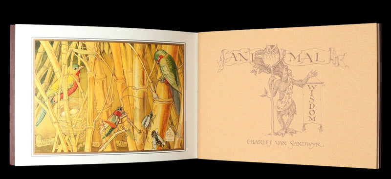 2021 Rare Signed Book - Animal Wisdom illustrated by Charles van Sandwyk