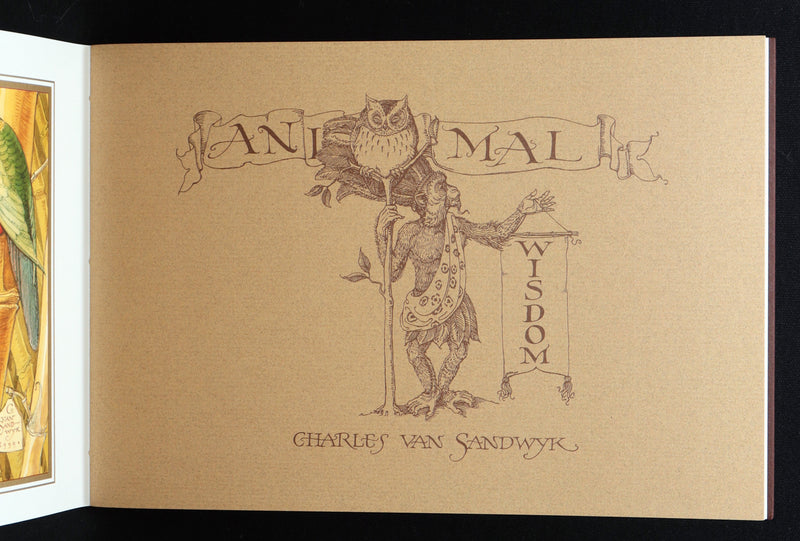 2021 Rare Signed Book - Animal Wisdom illustrated by Charles van Sandwyk