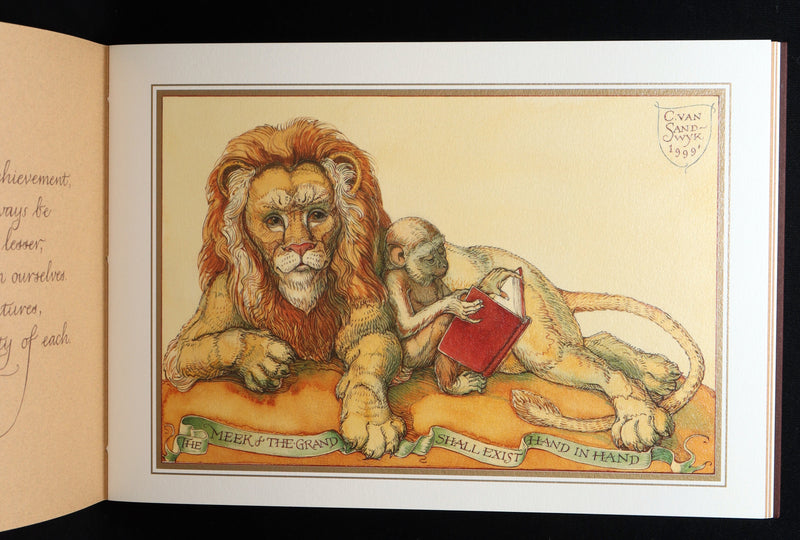 2021 Rare Signed Book - Animal Wisdom illustrated by Charles van Sandwyk