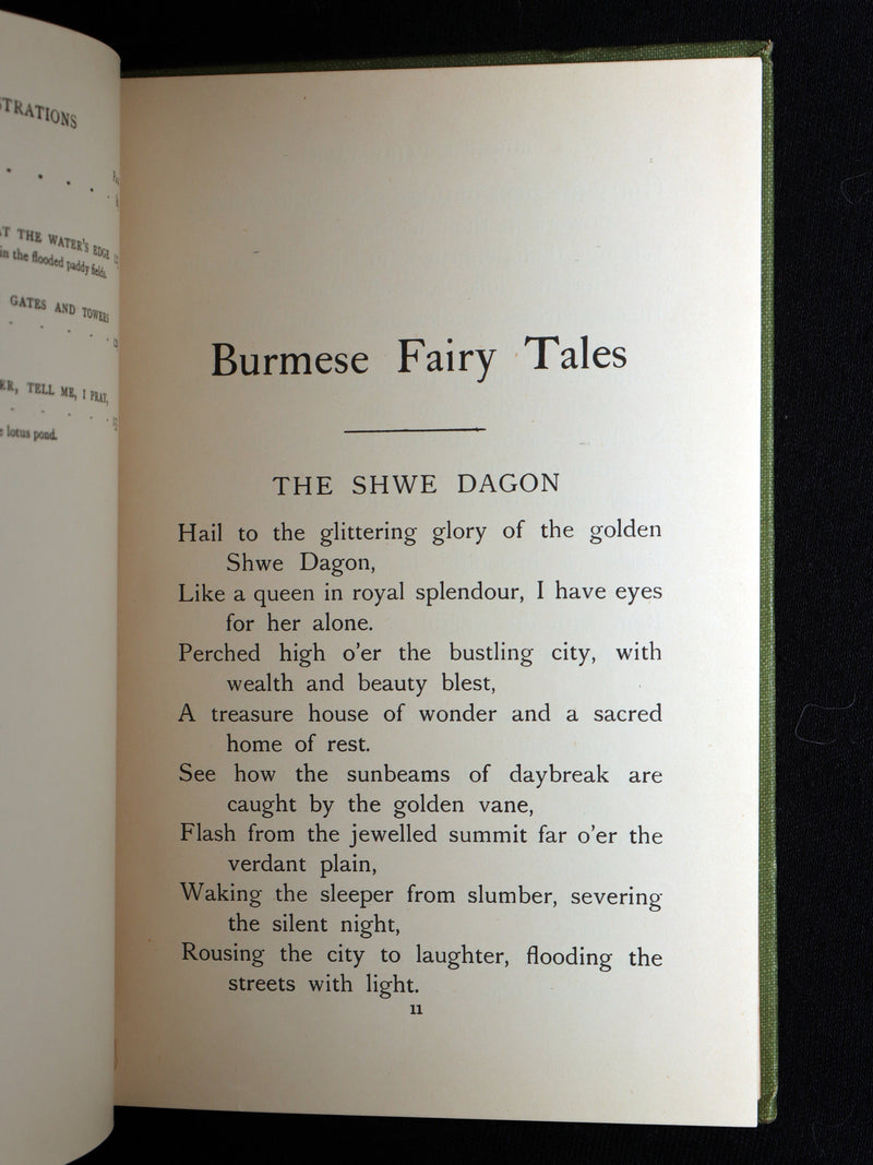 1916 Scarce First Edition - Fairy Tales and Legends of Burma (Myanmar) by Ward