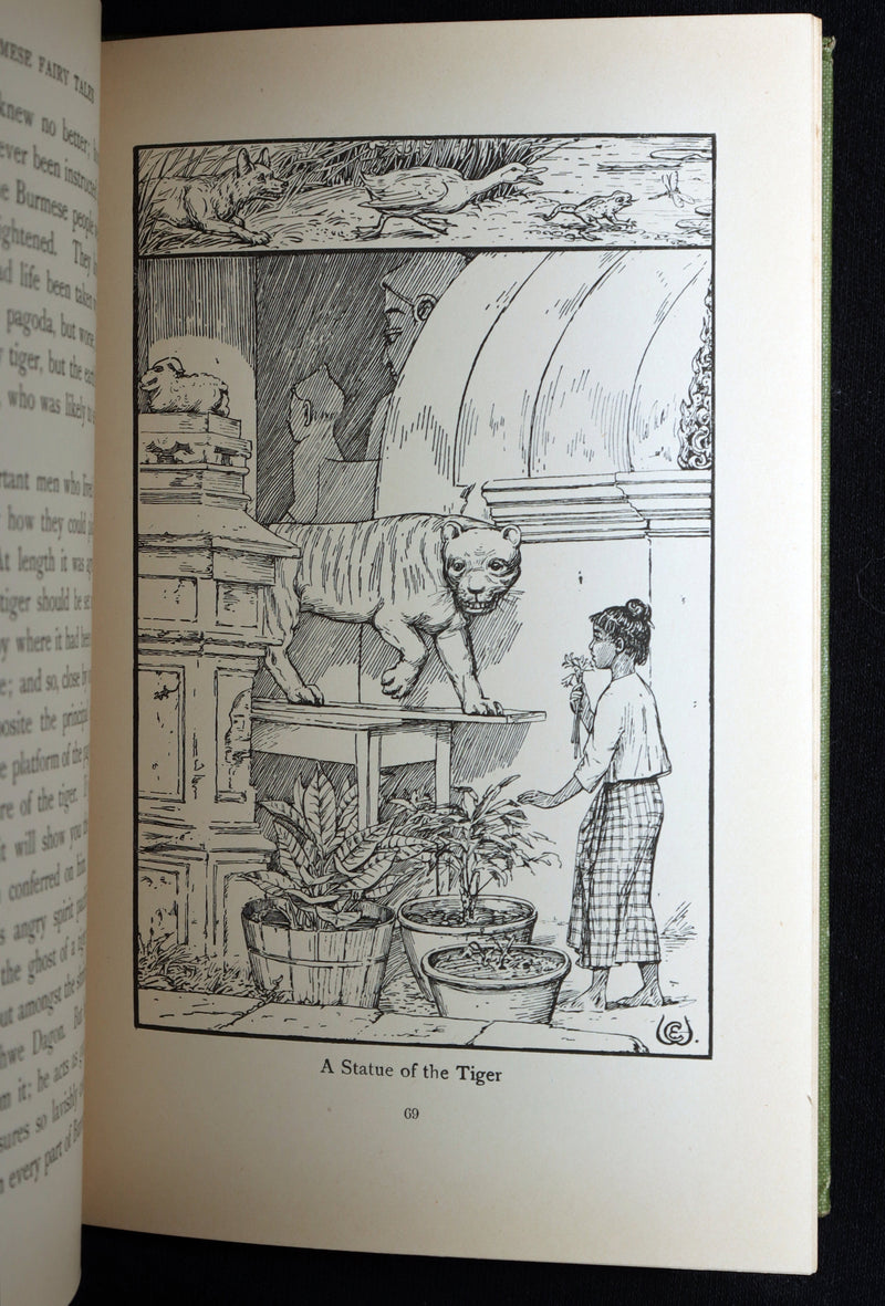 1916 Scarce First Edition - Fairy Tales and Legends of Burma (Myanmar) by Ward