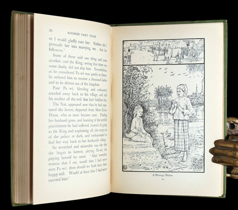 1916 Scarce First Edition - Fairy Tales and Legends of Burma (Myanmar) by Ward