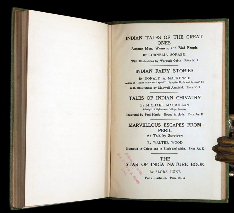 1916 Scarce First Edition - Fairy Tales and Legends of Burma (Myanmar) by Ward