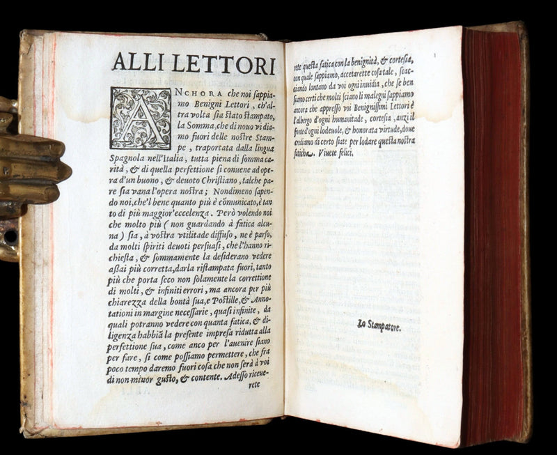 1584 Rare Vellum Book - Bartolomeo de Medina Breve Instruttione de' Confessori