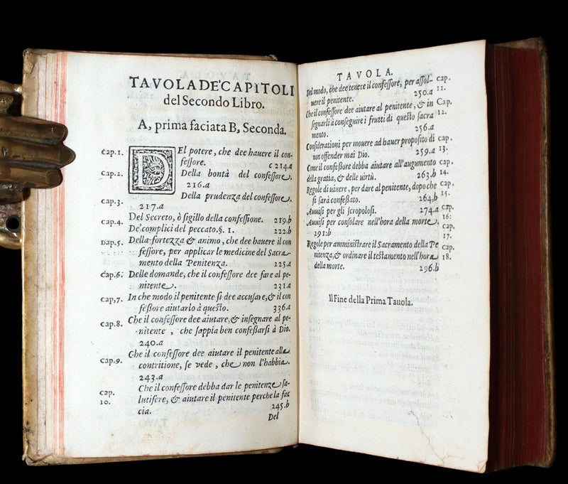1584 Rare Vellum Book - Bartolomeo de Medina Breve Instruttione de' Confessori