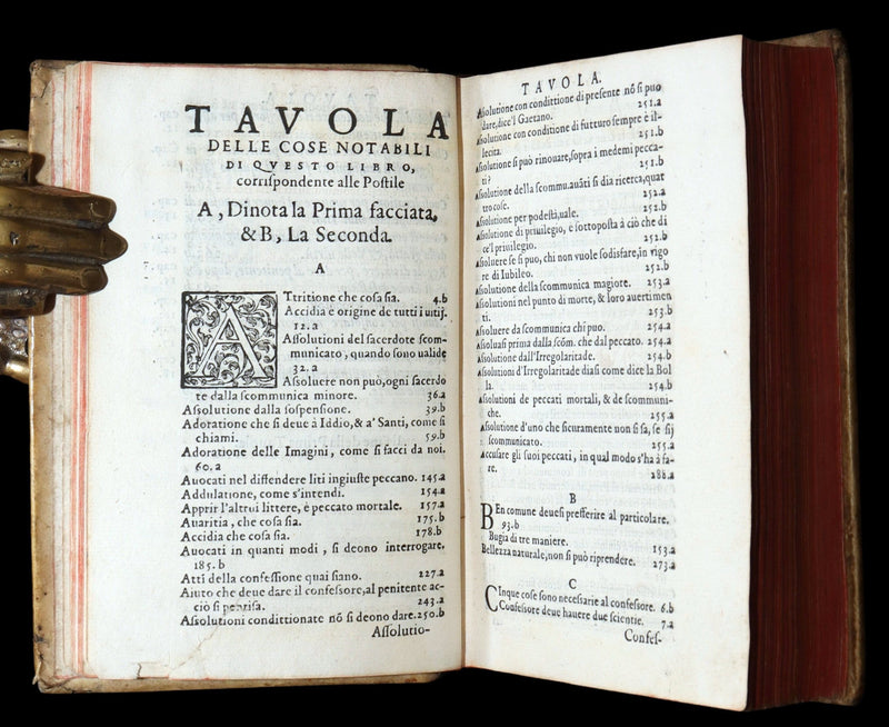 1584 Rare Vellum Book - Bartolomeo de Medina Breve Instruttione de' Confessori