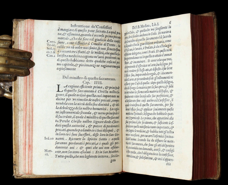 1584 Rare Vellum Book - Bartolomeo de Medina Breve Instruttione de' Confessori