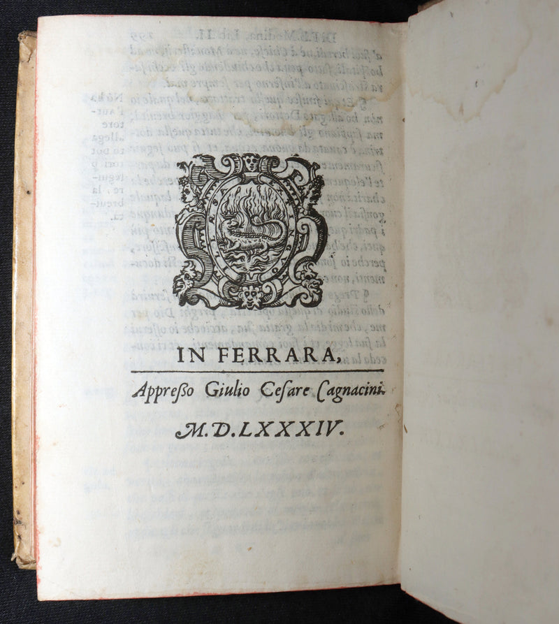 1584 Rare Vellum Book - Bartolomeo de Medina Breve Instruttione de' Confessori