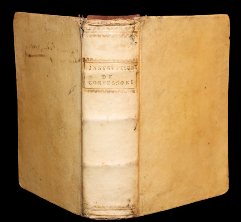 1584 Rare Vellum Book - Bartolomeo de Medina Breve Instruttione de' Confessori