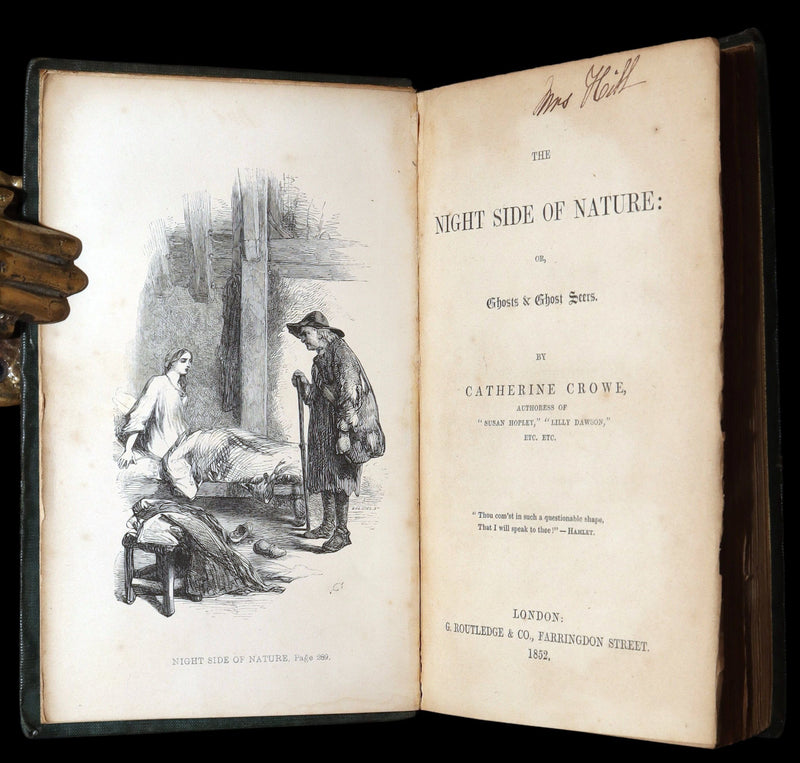 1852 Rare Victorian Book - The Night Side of Nature, Ghost Seers, Poltergeist