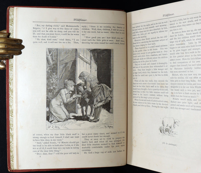 1889 Rare Book - Little Wide-Awake: An Illustrated Magazine for Children