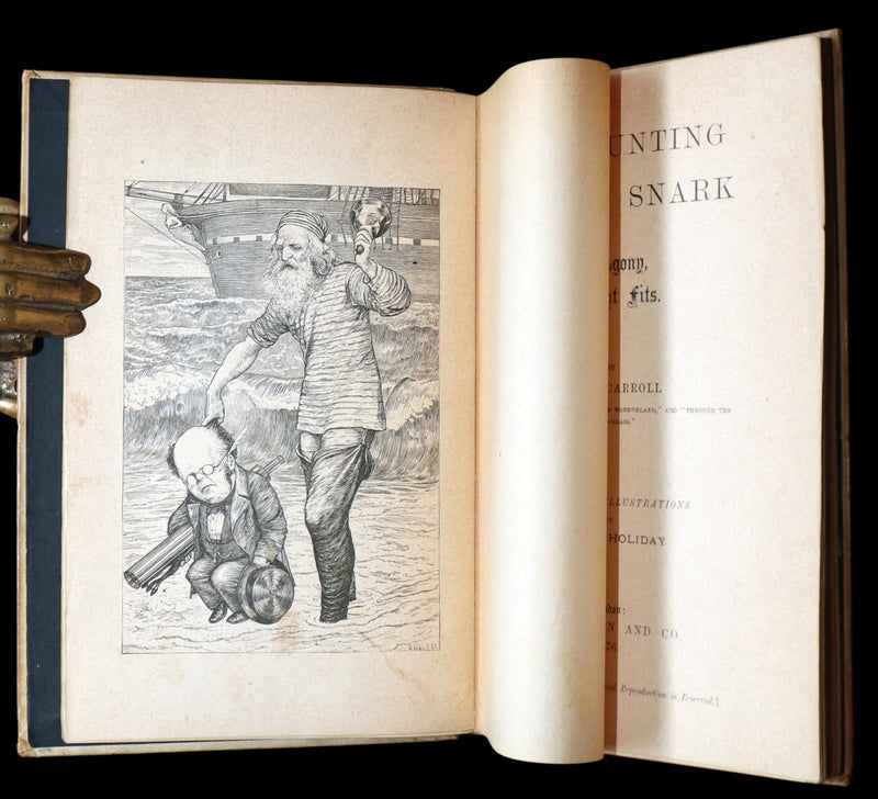 1876 Rare First Edition - The Hunting of the Snark by Lewis Carroll, Illustrated
