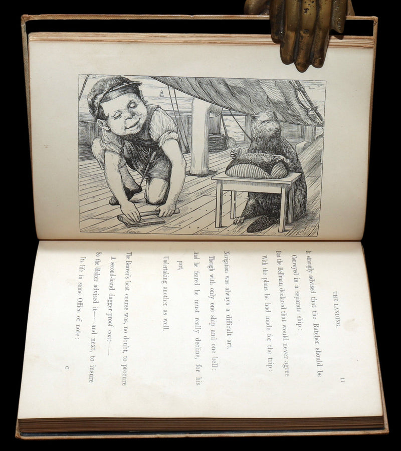 1876 Rare First Edition - The Hunting of the Snark by Lewis Carroll, Illustrated
