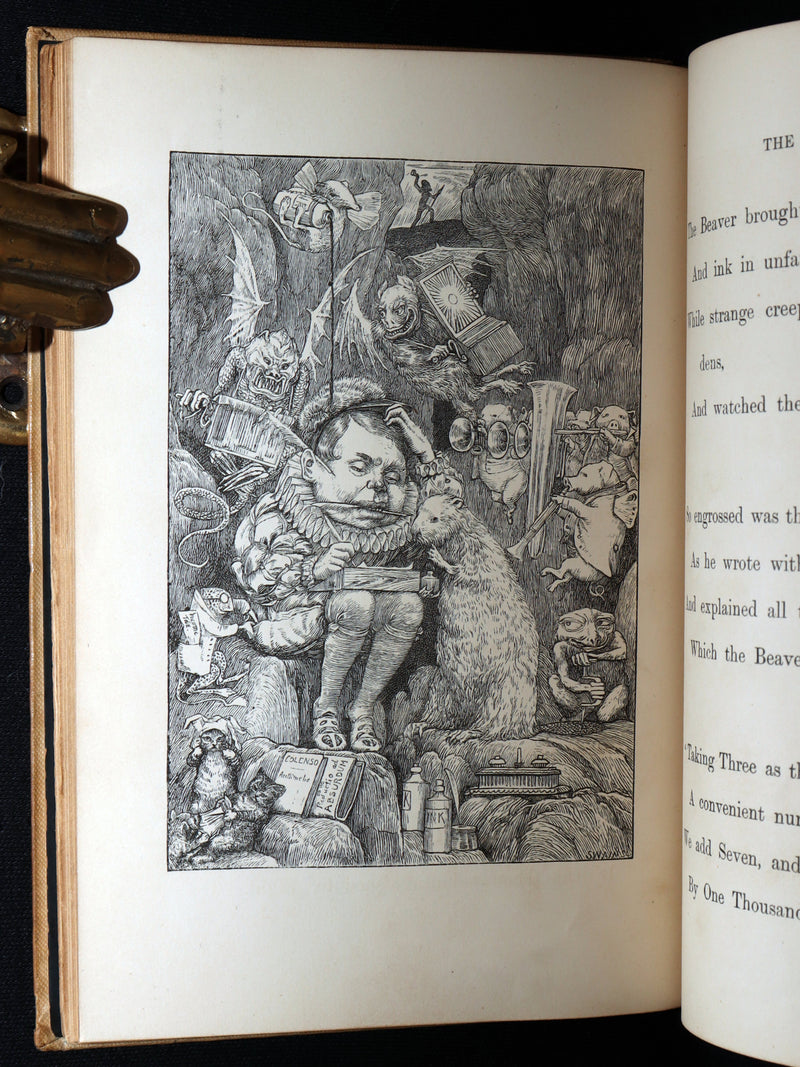 1876 Rare First Edition - The Hunting of the Snark by Lewis Carroll, Illustrated