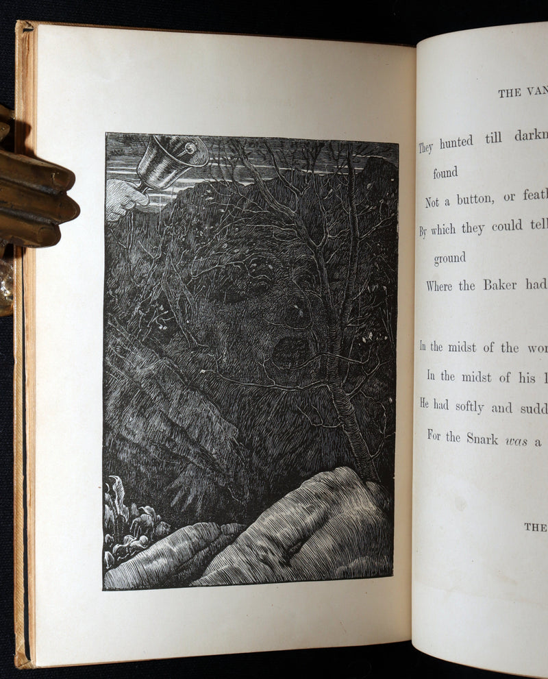 1876 Rare First Edition - The Hunting of the Snark by Lewis Carroll, Illustrated