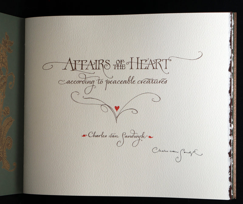 2019 Rare Signed Book - Affairs Of The Heart, Illustrated by Charles van Sandwyk