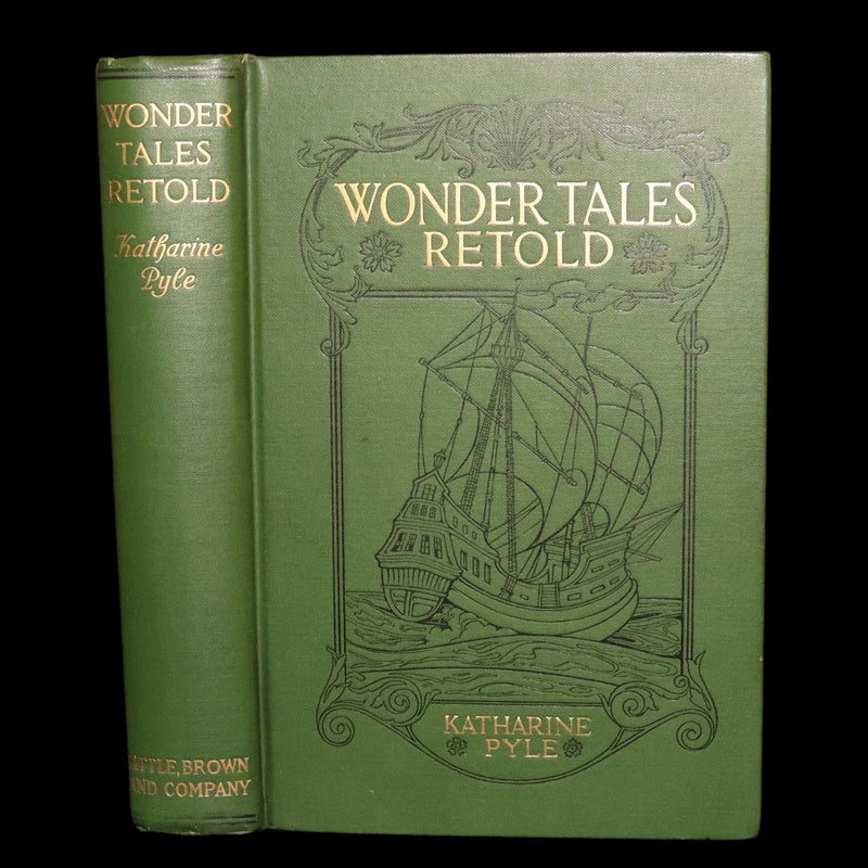 1916 Rare First Edition - Wonder Tales Retold Illustrated by Katharine Pyle