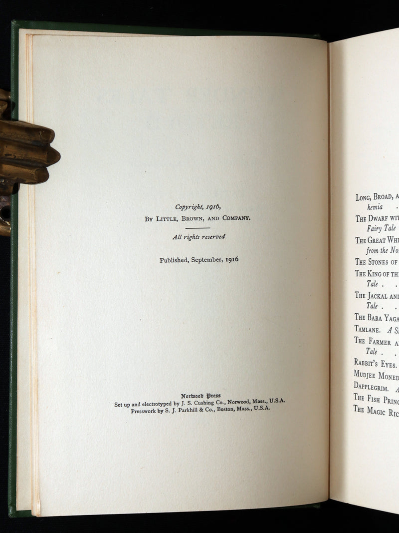 1916 Rare First Edition - Wonder Tales Retold Illustrated by Katharine Pyle
