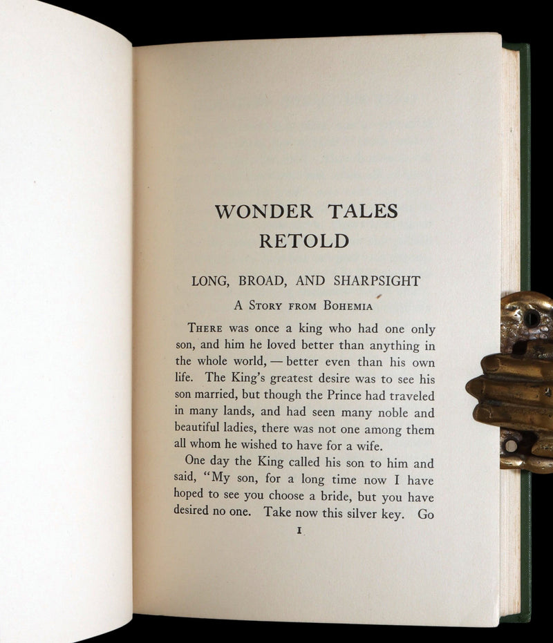 1916 Rare First Edition - Wonder Tales Retold Illustrated by Katharine Pyle