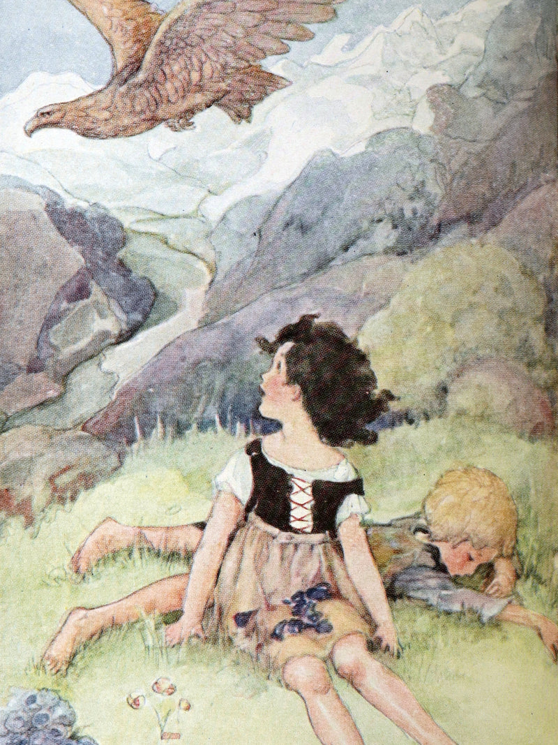 1923 First Anne Anderson Illustrated Edition - Heidi by Johanna Spyri