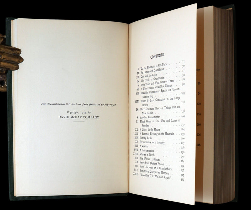 1923 First Anne Anderson Illustrated Edition - Heidi by Johanna Spyri