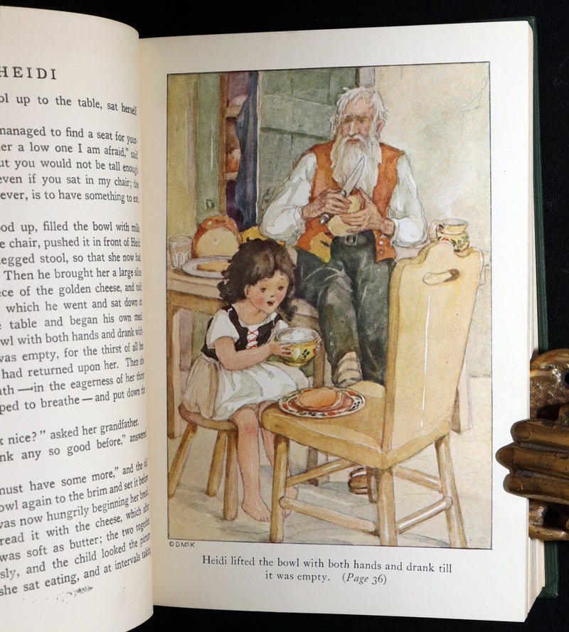 1923 First Anne Anderson Illustrated Edition - Heidi by Johanna Spyri