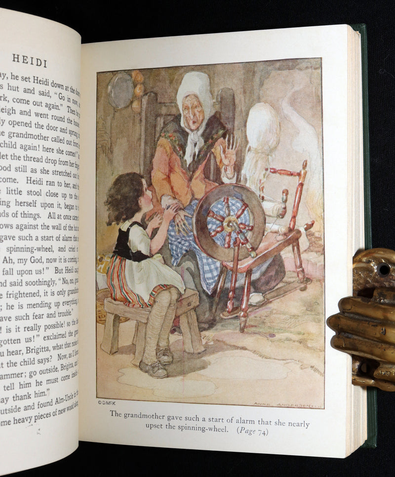 1923 First Anne Anderson Illustrated Edition - Heidi by Johanna Spyri