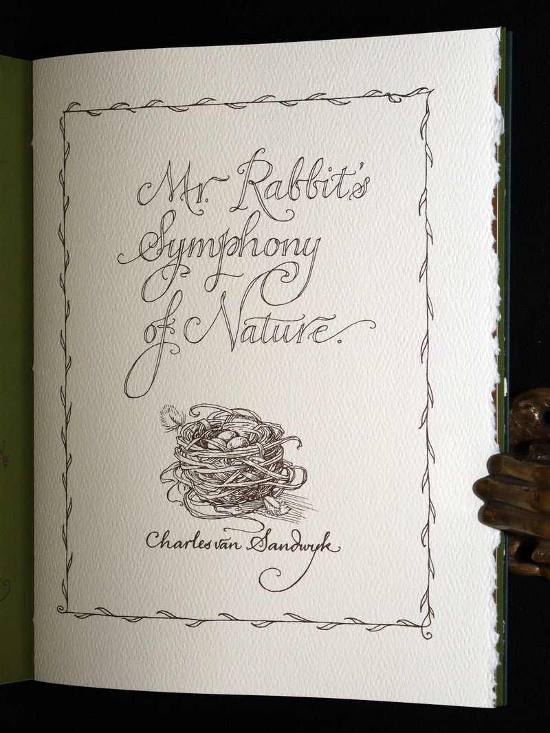 2008 Rare Signed 1stED - Mr. Rabbit's Symphony of Nature by Charles van Sandwyk