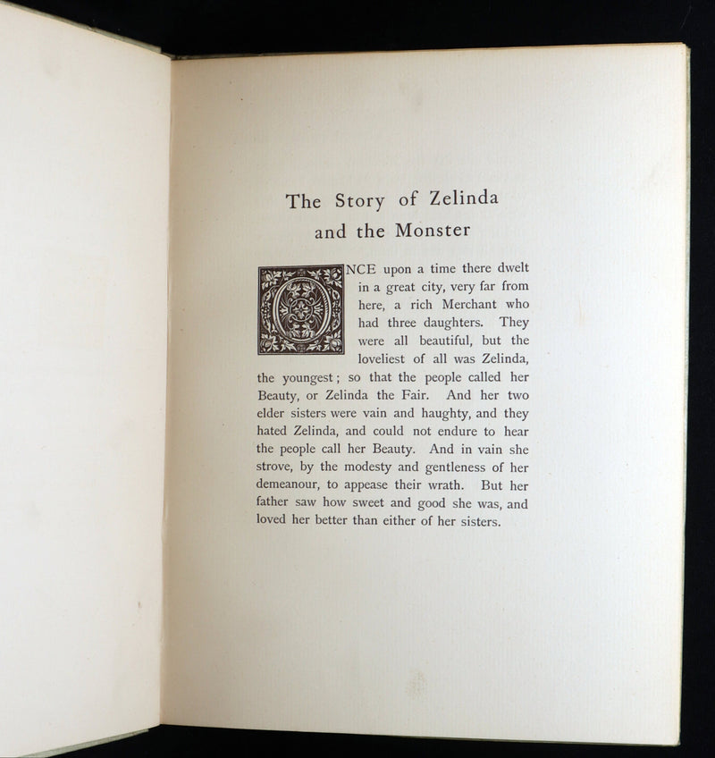1895 Scarce Book - The Story of Zelinda and the Monster or, Beauty and the Beast