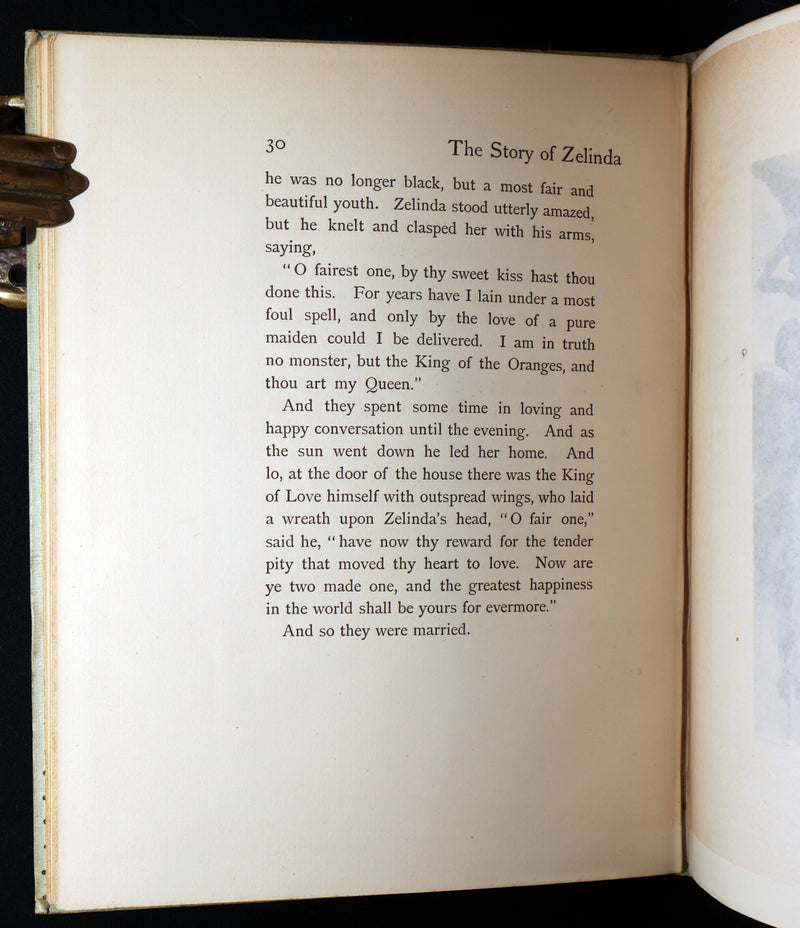 1895 Scarce Book - The Story of Zelinda and the Monster or, Beauty and the Beast