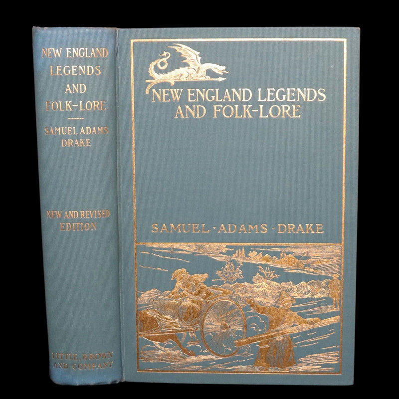 1901 Rare Book - Drake's New England Legends and Folk Lore, Illustrated