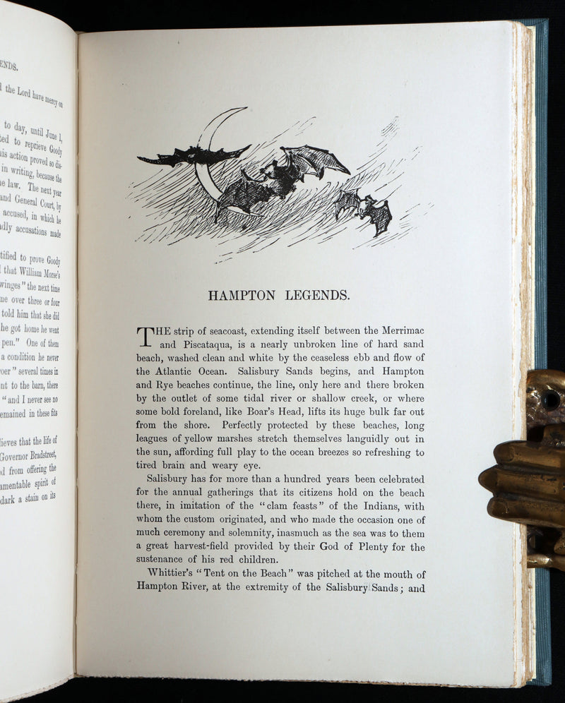 1901 Rare Book - Drake's New England Legends and Folk Lore, Illustrated