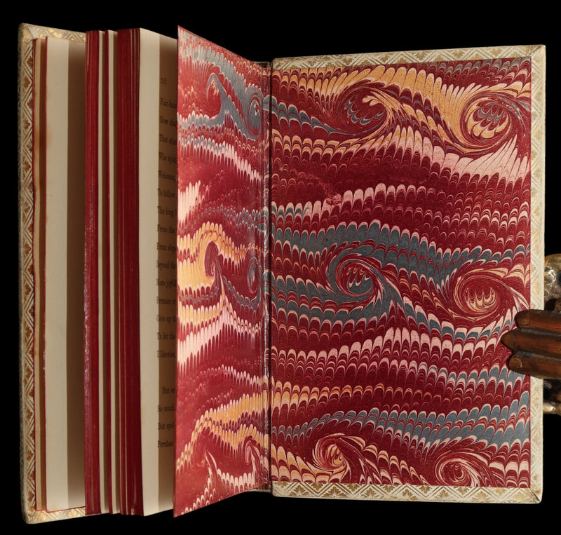 1869 Rare Vellum Book - The Princess: A Medley by Alfred Tennyson