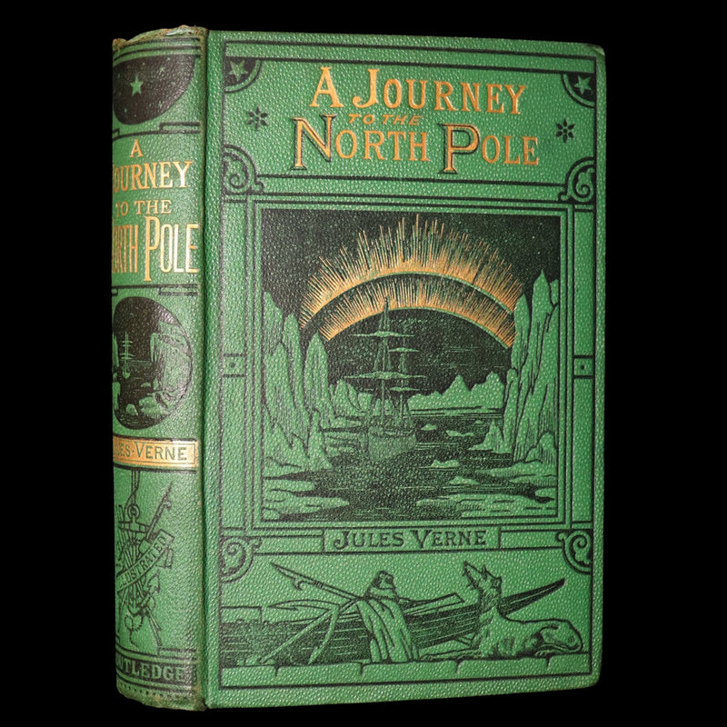 1875 Rare First English Edition - A Journey to the North Pole by Jules Verne