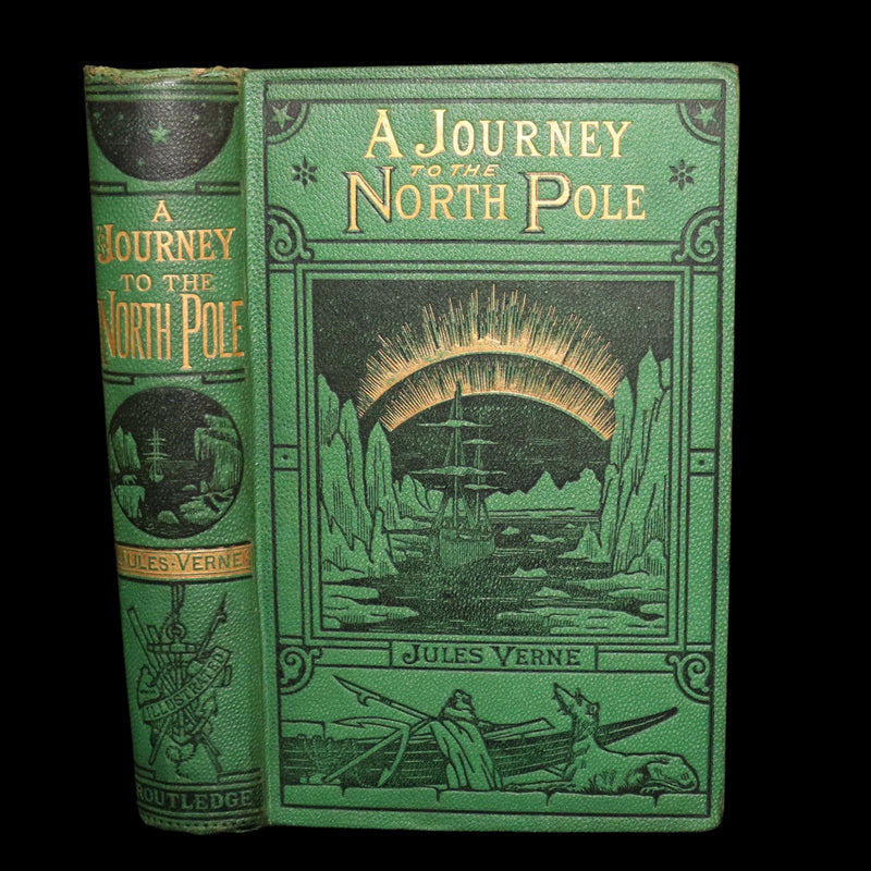 1875 Rare First English Edition - A Journey to the North Pole by Jules Verne