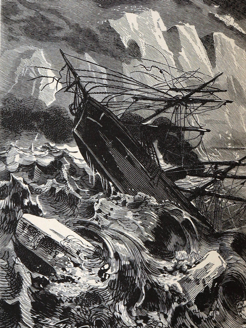 1875 Rare First English Edition - A Journey to the North Pole by Jules Verne