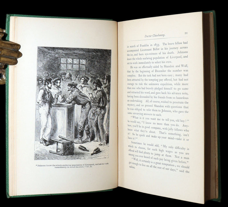 1875 Rare First English Edition - A Journey to the North Pole by Jules Verne