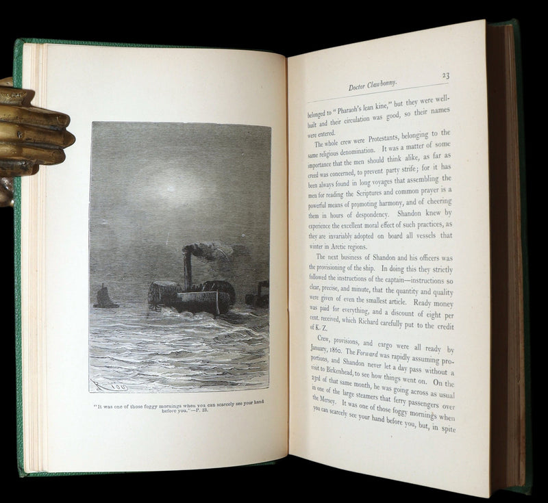 1875 Rare First English Edition - A Journey to the North Pole by Jules Verne