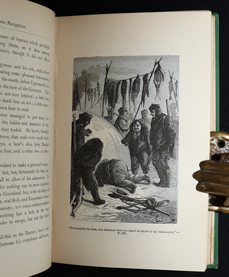 1875 Rare First English Edition - A Journey to the North Pole by Jules Verne