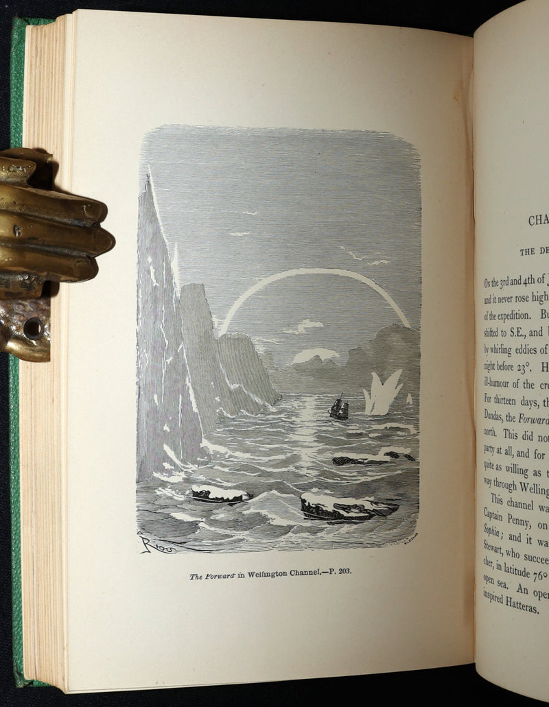 1875 Rare First English Edition - A Journey to the North Pole by Jules Verne