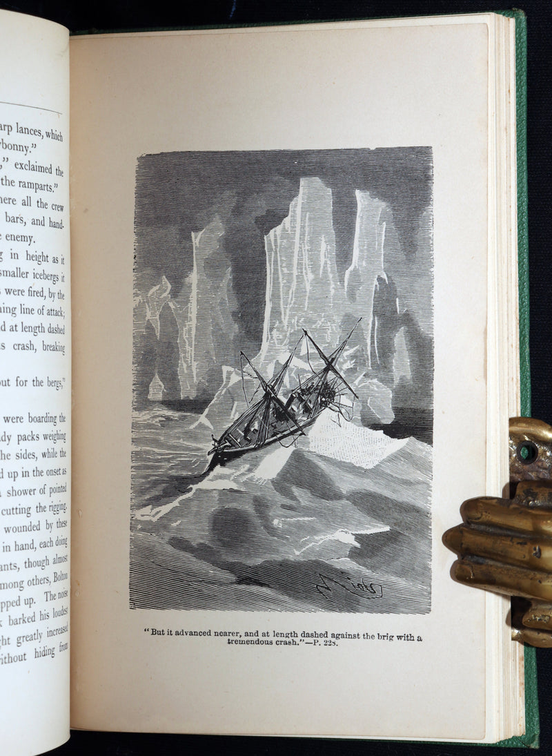 1875 Rare First English Edition - A Journey to the North Pole by Jules Verne