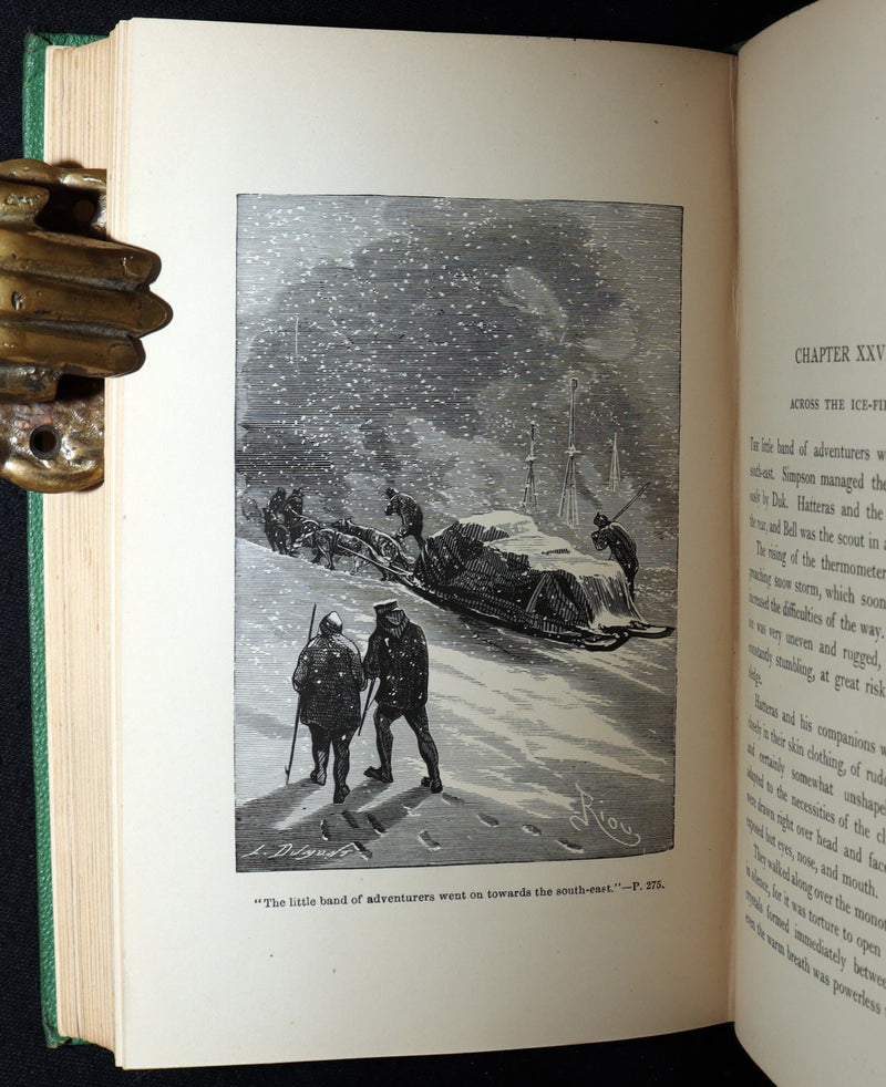 1875 Rare First English Edition - A Journey to the North Pole by Jules Verne