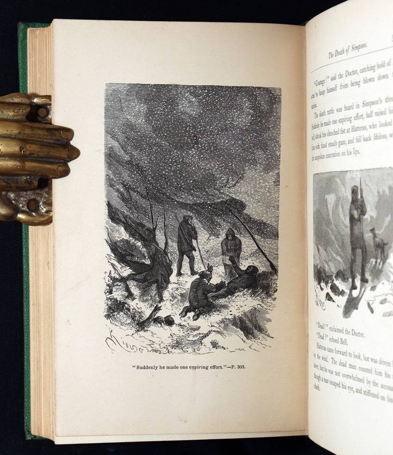 1875 Rare First English Edition - A Journey to the North Pole by Jules Verne
