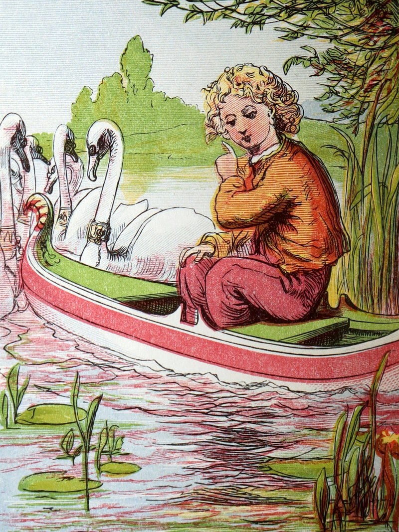 1867 Rare Color Illustrated Book - Out of the Heart by Hans Christian Andersen