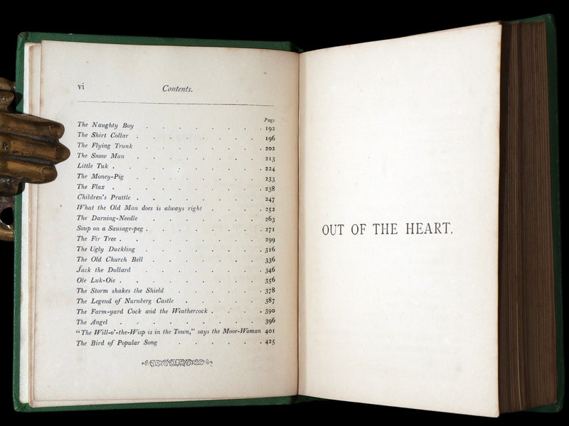 1867 Rare Color Illustrated Book - Out of the Heart by Hans Christian Andersen