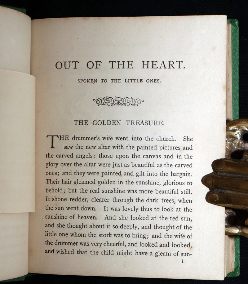 1867 Rare Color Illustrated Book - Out of the Heart by Hans Christian Andersen