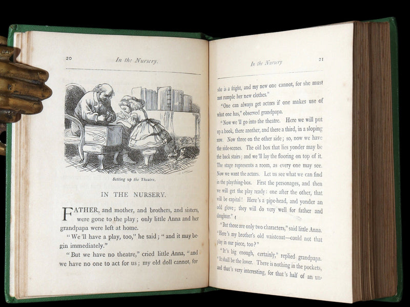 1867 Rare Color Illustrated Book - Out of the Heart by Hans Christian Andersen