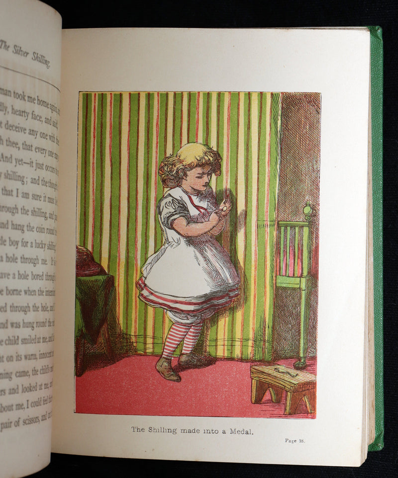 1867 Rare Color Illustrated Book - Out of the Heart by Hans Christian Andersen