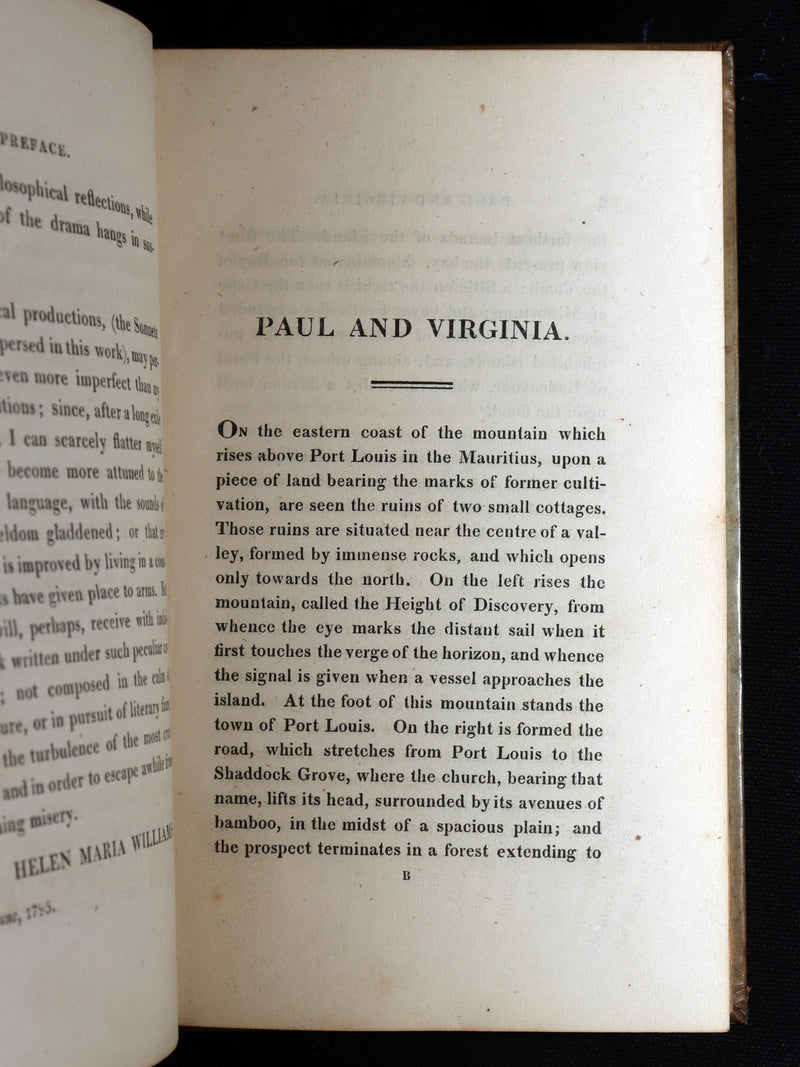1819 Rare Book - Paul and Virginia Illustrated by Richard Westall