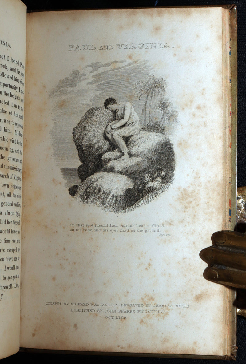 1819 Rare Book - Paul and Virginia Illustrated by Richard Westall